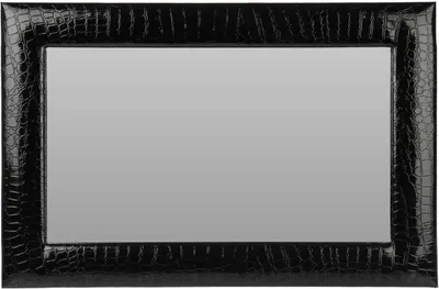 Image de Miroir mural avec cadre noirReproductioné 37x57 cm