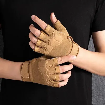 Produktbild von Outdoorhandschoenen met knokkelbescherming, zandkleur