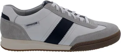 Produktbild von Mephisto Elyo Sneaker, Velours- / Glattleder kombi., hellgrau weiß blau komb., Wechselfußbett 46