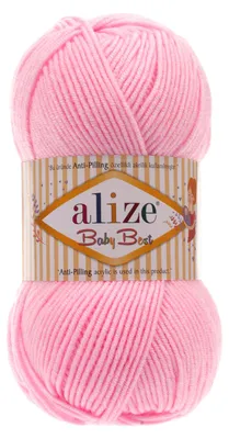 100g Strickgarn ALIZE Baby Best 191 helles pink Babywolle