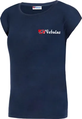 Productafbeelding van Nebulus T-shirt ARIA, damesmodel, shirt, T-shirt, ronde hals, artikelnummer P5660, dames, marineblauw, maat M/38