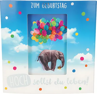 Produktbild von 3D Klappkarte Musik Motiv 40 - Zum Geburtstag Hoch sollst du leben!