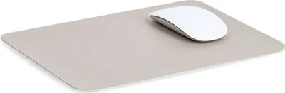 Produktbild von Mauspad Kunstleder, creme, 27 x 21 cm