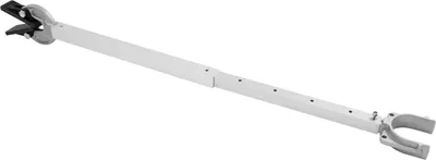 Image de Support de tableau arrière pour bateau - Support de moteur hors-bord - Réglable de 58 à 89 cm - Jusqu'à 100 CV - Aluminium/ABS marin, galvanisé - Noir
