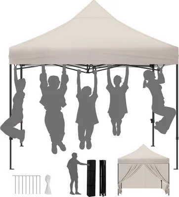 Produktbild von Faltbares Gartenzelt, 289x330cm, UV-Schutz, Außenmarkise