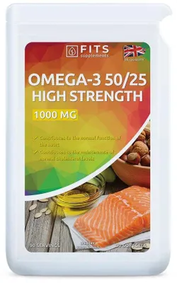 Obrázek produktu pro Omega-3 s vysokým obsahem EPA 500 mg a DHA 250 mg, 90 měkkých tobolek