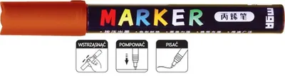 Zdjęcie produktu dla Marker akrylowy 1-2mm brąz czerwonawy (6szt) M&G