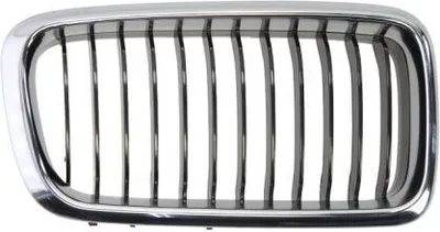 Produktbild von BLIC 6502-07-0075996P Kühlergrill Frontgrill für BMW 7 (E38) Rechts Chrom/Schwarz
