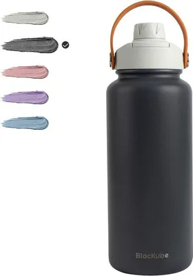 Obrázek produktu pro Kovový hrnek, 1000 ml, termoska, bez BPA, nepropustný, velký kovový hrnek na sport, do školy, do posilovny, na výlety do přírody, na kempování