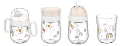 Produktbild von Mepal - Becher set 4-teilig Mio - 1.05 l - Sunshine & Rainbow