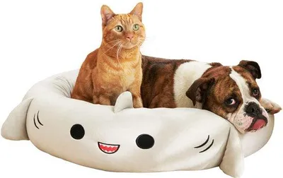 Image de Lit moelleux pour animal de compagnie, 76 cm, gris, ultra-doux, en peluche