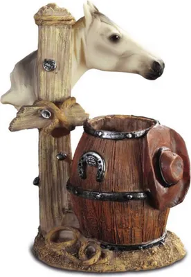 Produktbild von Pferdekopf Stiftehalter mit Cowboyhut