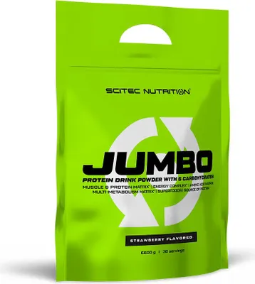 Image de Gainers - Scitec Nutrition - Jumbo (6,6kg) - Saveur Fraise