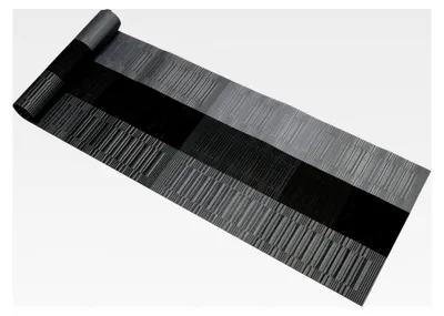Produktbild von Tischläufer aus Vinyl für Küchentische, waschbar, rutschfest, Schwarz, 180 cm