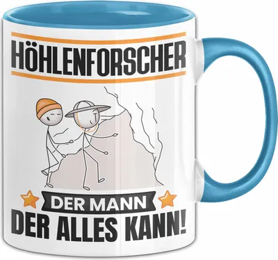 Produktbild von Höhlenforscher Tasse Geschenk für Höhlenforscher Der Mann Der Alles Kann Geschenkidee zum Geburtstag (Blau)