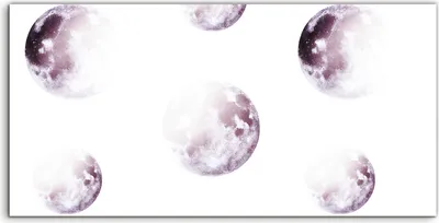 Produktbild von Coloray Acrylbild 100x50  Wandbild Acrylbilder Mond Mondlicht Interstellar