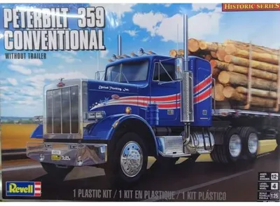 Produktbild von Revell Peterbilt 359 Conv'l Tractor, Montagesatz, LKW-/Anhänger-Modell, 1:25, Peterbilt 359 Conv'l Tractor, 116 Stück(e), 12 Jahr(e)