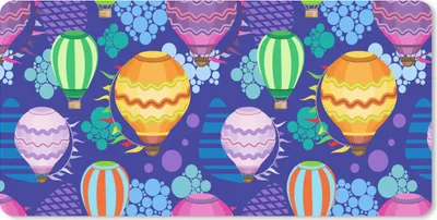 Produktbild von MuchoWow® Schreibtischunterlage Ballon - Regenbogen - Muster - Kinder - Abstrakt 80x40 cm - XXL Mauspad - Gaming Mauspad
