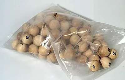 Image de HOT Games - Jeu de boules de loto en bois, 90 pièces numérotées, 20 mm