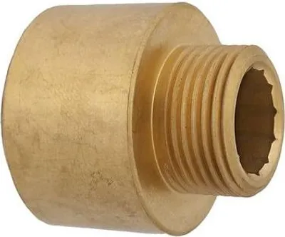 Zdjęcie produktu dla Js Ms-Verlaengerung Dn15,1/2"     1/2"Igx3/8"Ag,Messing Blank