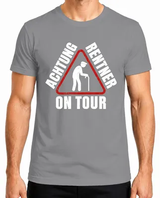 Imagen del producto de Camiseta para hombre, color gris, con el texto: "Abuelo divertido en su jubilación. Declaración sarcástica. Pensión." (Talla S)