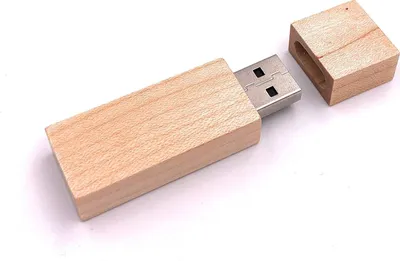 Immagine prodotto di Onwomania scatola di legno chiavetta USB magnetica collegabile in scatola regalo di alluminio 8 GB USB 2.0