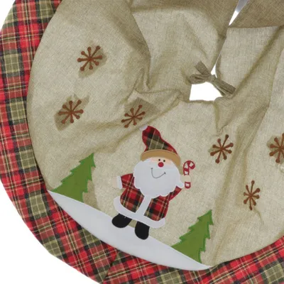 Produktbild von Unique Living |  Baumrock Riff 90x90cm Weihnachtsmann | Weihnachtsbaumtuch
