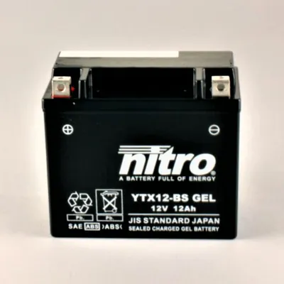 Immagine prodotto di Batteria | Nitro | NTX12 / YTX12 | 12AH | GEL