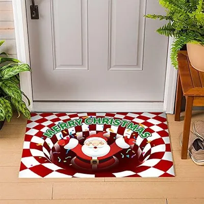 Kerstdeurmat 40x60 cm, 3 Motive, Polyester, Antirutsch