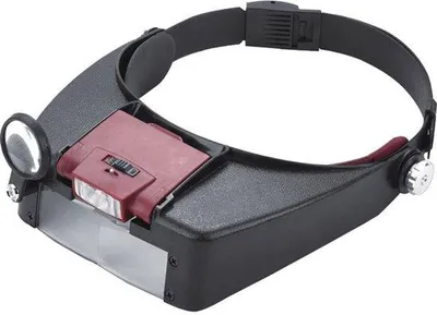 Image de Loupe à main avec éclairage LED - 1,5x, 3x, 6,5x, 8x Loupe oculaire avec lampe frontale