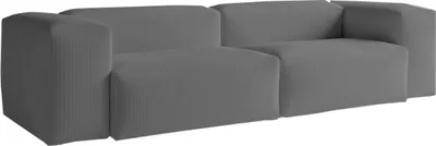 Produktbild von KAWOLA Sofa CELESTE 4-Sitzer Cord grau