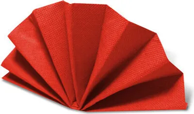 Produktbild von 50x Servietten DekoStar 38 x 38 cm rot