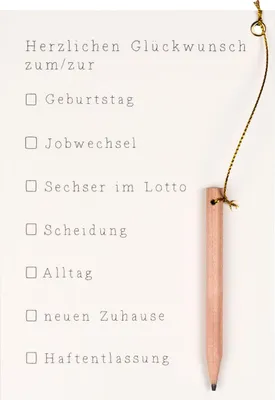 Produktbild von Ankreuzkarte "Herzlichen Glückwunsch"