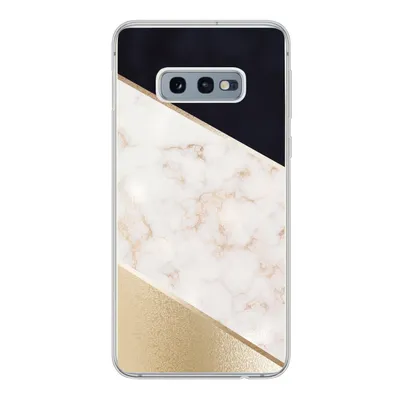 Produktbild von MuchoWow® Handyhülle Schutzhülle Hülle für Samsung Galaxy S10e Marmor - Gold - Rosa Silikon Softcase Handy Hülle - Handy