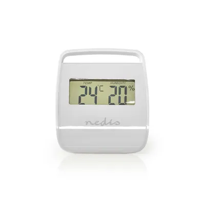Produktbild von Nedis Digitales Thermometer - Innenbereich - Raumtemperatut - Raumfeuchtigkeit - Weiss