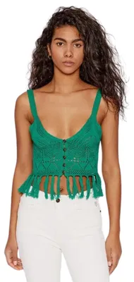 Image de Haut au crochet Desigual pour femme, vert, taille L