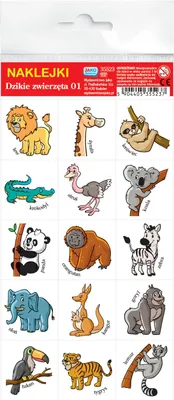 Image de Autocollants. Animaux sauvages