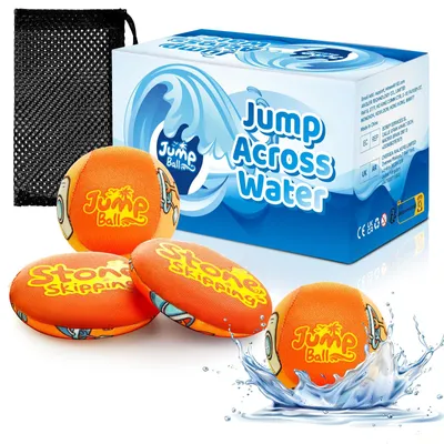 Productafbeelding van Watersteen Spring ballen Set van 4 – Leuk Speelgoed voor Kinderen en Volwassenen