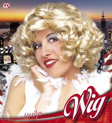 Produktbild von Perücke Marylin in Box  - Schauspielerin blonde Perucke Faschingsperuecke