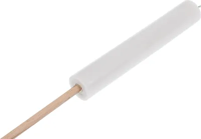 Produktbild von Fackelkerze Weiß 230/38 mm, Gesamtlänge 680 mm