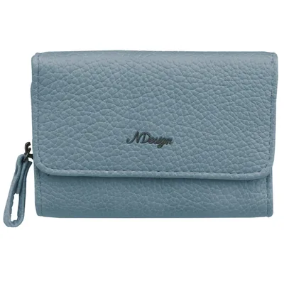 Produktbild von Geldbörse Damen Portemonnaie Portmonee Geldtasche Organizer Vergan Blau