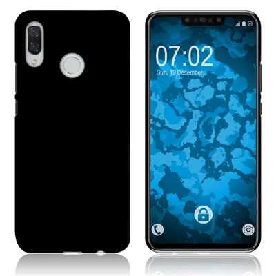 Produktbild von PhoneNatic Case kompatibel mit Huawei Nova 3 - Hülle schwarz gummiert Hard-case Cover