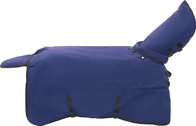 Productafbeelding van vidaXL Paardendeken, volledig, marineblauw, 115 cm, polyester
