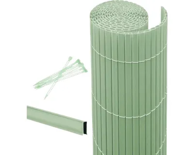 Produktbild von Sichtschutzmatte Set videx Rügen inkl. Zubehör 300 x 90 cm grün