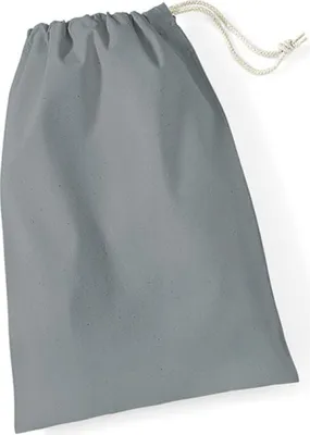 Produktbild von Westford Mill W115 | Baumwolle Stuff Bag / Turnbeutel / verschiedene Größen - Farbe: Pure Grey - Größe: L (40 x 50 cm)