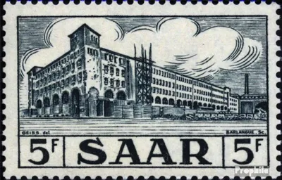 Produktbild von Briefmarken Saarland 1952 Mi 322 postfrisch Saaransichten
