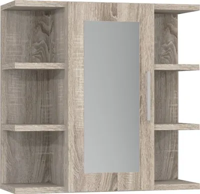 Produktbild von Badezimmerspiegel Spiegelschrank Badezimmerschrank Spiegel Badspiegel  Wenge, Farbe:Sonoma