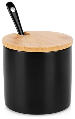 Produktbild von Schwarze Zuckerdose aus Keramik