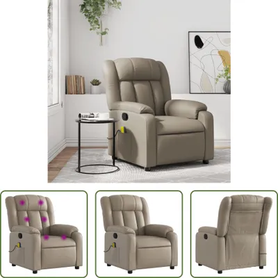 Produktbild von The Living Store Massagesessel Cappuccino-Braun Kunstleder