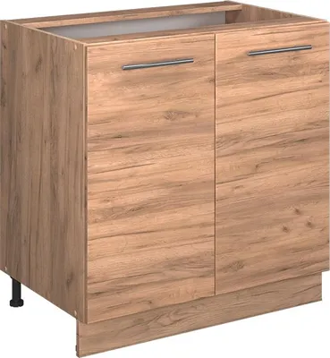 Obrázek produktu pro Spodní skříňka kuchyňské linky Vicco Fame-Line Zlatý mocný dub 80 cm s policí, PD Mramor, Model 56793